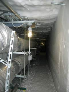 the ice tunnels