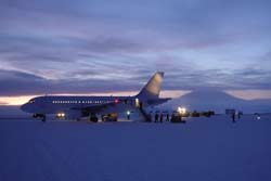 Airbus A-319 at McMurdo