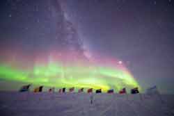 auroras over the Ceremonial Pole