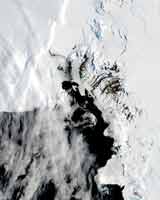 Ross Island satellite view