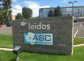the new Leidos ASC sign