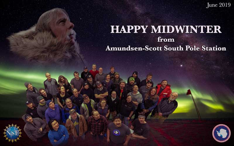 the 2019 Pole midwinter greeting