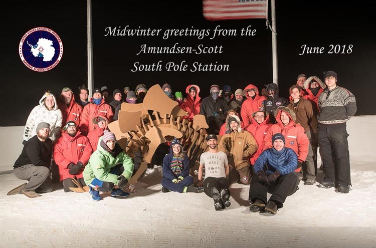 the 2018 Pole midwinter greeting