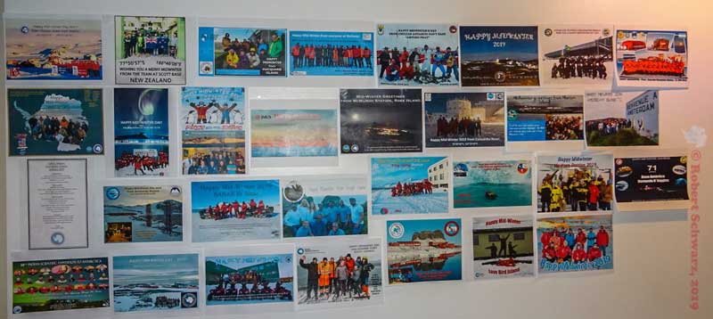 greeting cards from other Antarctic stations