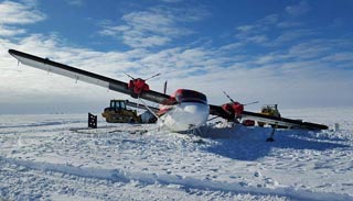 Twin Otter mishap on the skiway
