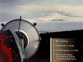 satellites vs Mt. Erebus
