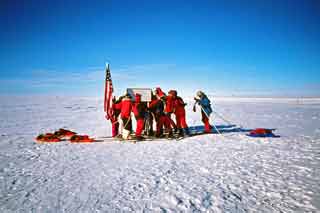 first group
of skiers to reach Pole