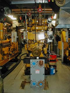 the old station heating loop exchangers in front of generator #2