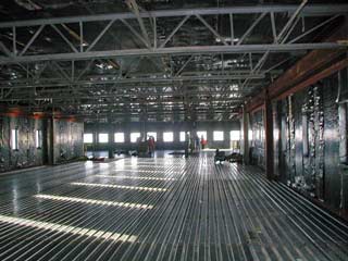 inside A1 looking toward the galley