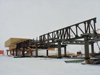 are we there yet? more steel erected, more soffit installed