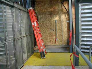 please don't slam the door the first floor doors into A2 from the beer can stairwell