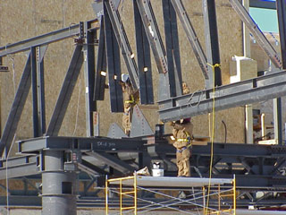 assembling the trusses