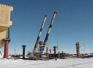 getting ready for the lift