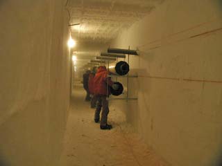 adjusting the sewer pipe