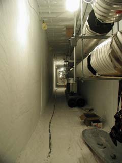 finished pipe sections awaiting electrical tracing and insulation of the joints