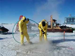 in hot water