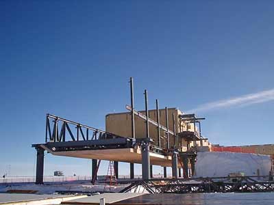 steel erection on B3