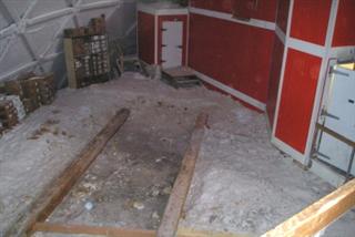 all has been removed except the foundation