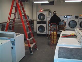 the Maytag repairman is asleep the laundry room