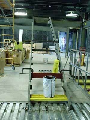 science lab mezzanine stairs