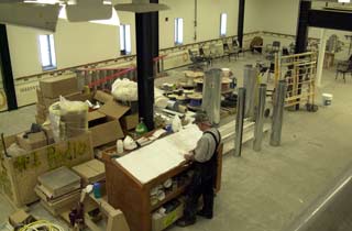 clear this construction stuff out, the beakers are coming
