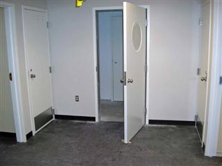 the first level vestibule flooring and trim