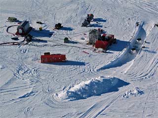 IceCube drilling setup