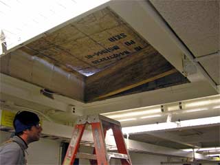 cutting holes in the roof cutting holes in the roof