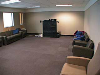 new carpet in the B3 lounge