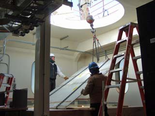 installing the telescope base plate