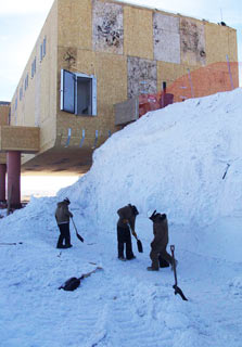 do you dig this extra work excavating for the gym emergency exit