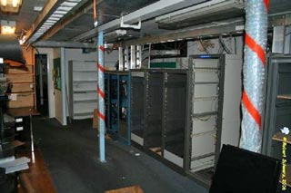 empty comms rack
