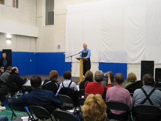 Ardent Bement Jr. at the Pole dedication