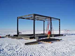 the basic frame is erected