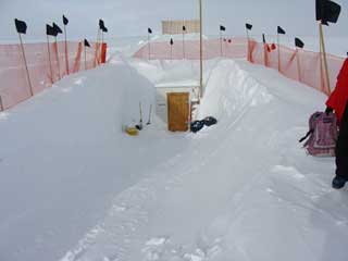 instrument hut under the knoll
