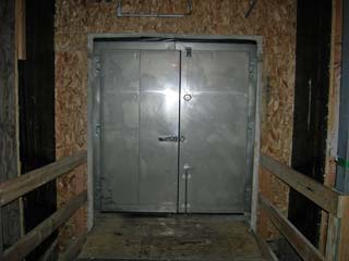 I said do NOT slam the door! the level 1 door into the station from the beer can