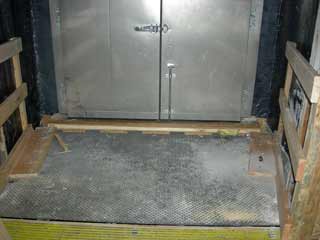 the relocated first floor door