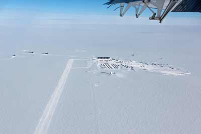 clear to land, runway 02 south end of the skiway