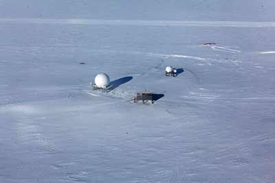 links to the outside world the satellite dishes