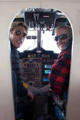 the Twin Otter flight crew