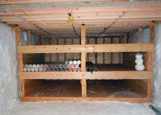 ice cores in storage