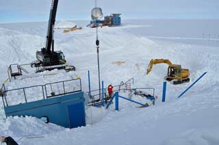 digging out the lower structure