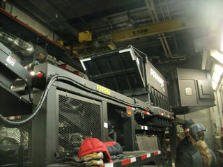 the shredder in the garage