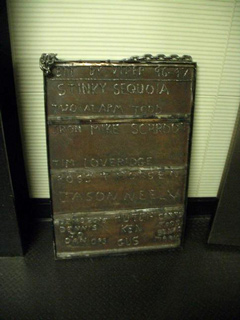 plaque left by the VIPER construction folks