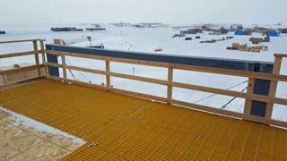 looking downwind from atop the new BIF roop