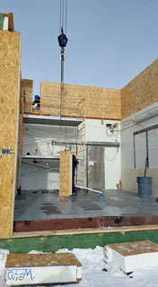 north upper wall