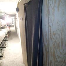 from the tunnel, looking at the old warmup shack