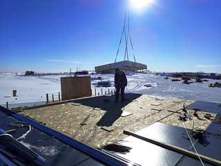 removing the roof cover panels