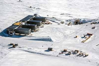 back of the station and the flight line