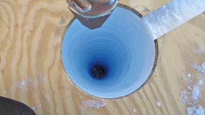the first firn drill hole at S6